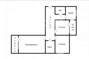 Тристаен апартамент, Бургас, Славейков, 679000, Снимка 1