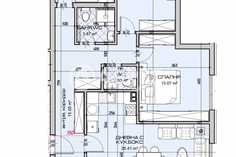 Многостаен апартамент, Варна, Виница, 686000, Снимка 2