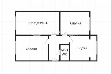 Тристаен апартамент, Бургас, Меден рудник - зона Б, 669001, Снимка 1