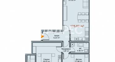 Тристаен апартамент, Варна, к.к. Чайка, 681001, Снимка 4