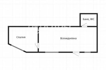 Двустаен апартамент, Бургас, Лазур, 640002, Снимка 1