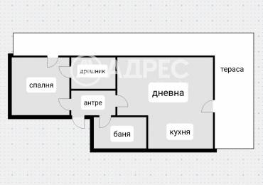 Двустаен апартамент, София, Манастирски ливади - изток, 660002, Снимка 1