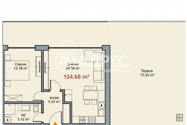 Двустаен апартамент, Варна, к.к. Чайка, 681002, Снимка 5