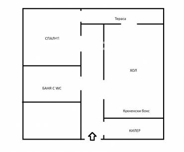 Двустаен апартамент, София, Толстой, 686003, Снимка 1