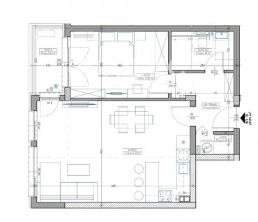Двустаен апартамент, Варна, Владислав Варненчик, 673005, Снимка 1