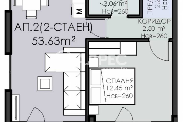 Двустаен апартамент, София, Овча купел 1, 698005, Снимка 5
