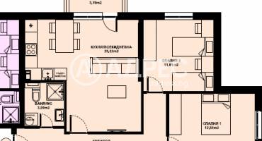 Тристаен апартамент, Благоевград, Изгрев, 674006, Снимка 1