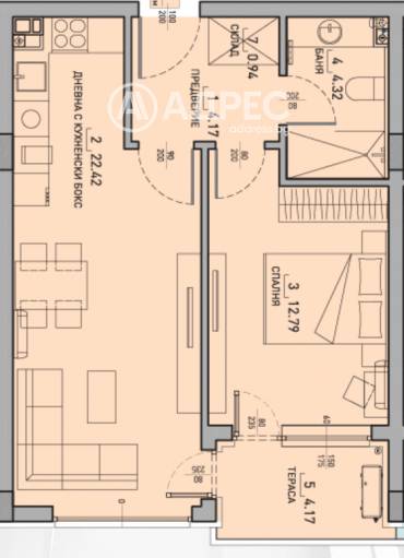 Двустаен апартамент, София, Малинова Долина, 681006, Снимка 1