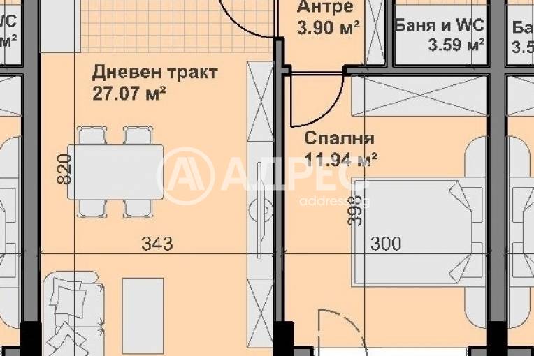 Двустаен апартамент, Варна, Владислав Варненчик, 679010, Снимка 4