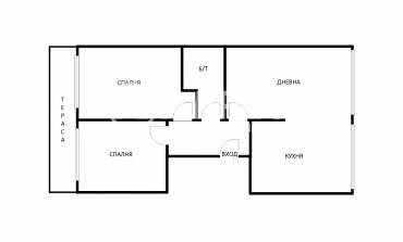 Тристаен апартамент, Варна, Спортна зала, 671011, Снимка 1