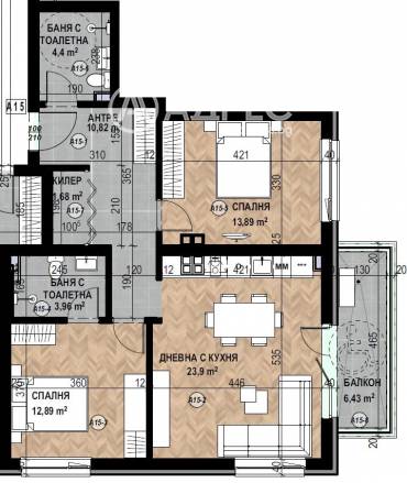 Тристаен апартамент, София, Кръстова вада, 677011, Снимка 1