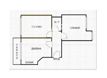 Тристаен апартамент, Варна, Колхозен пазар, 701012, Снимка 1