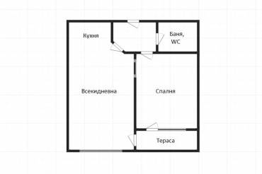 Двустаен апартамент, Бургас, Меден рудник - зона А, 686013, Снимка 1