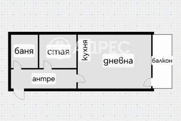 Двустаен апартамент, София, Света троица, 693013, Снимка 1