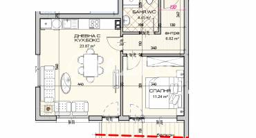 Двустаен апартамент, Варна, Виница, 686014, Снимка 2