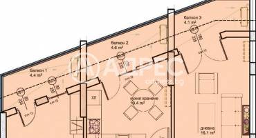 Тристаен апартамент, Бургас, Братя Миладинови, 595017, Снимка 3
