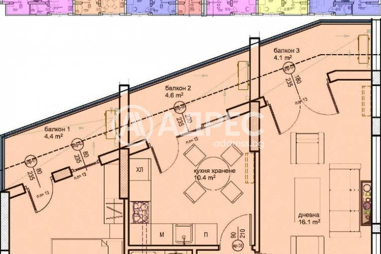 Тристаен апартамент, Бургас, Братя Миладинови, 595017, Снимка 3