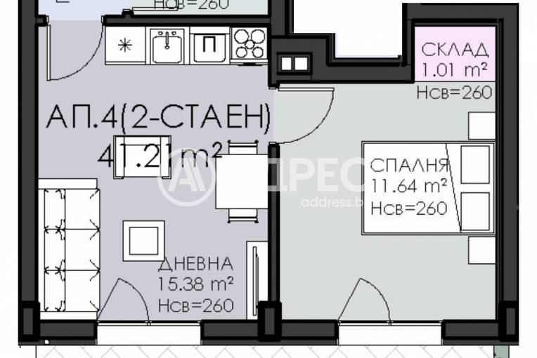 Двустаен апартамент, София, Овча купел 1, 698017, Снимка 5