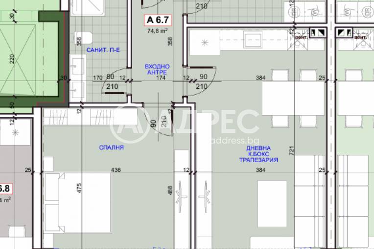 Двустаен апартамент, Русе, Здравец изток, 664018, Снимка 3