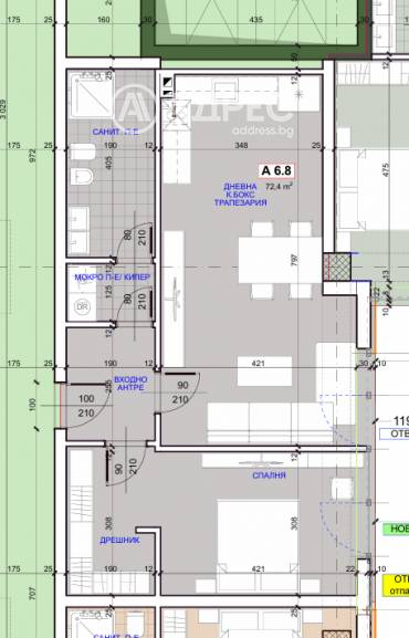 Двустаен апартамент, Русе, Здравец изток, 664022, Снимка 1
