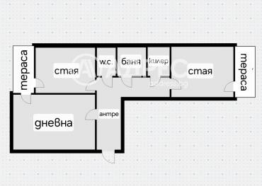 Тристаен апартамент, София, Свобода, 660023, Снимка 1
