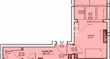 Двустаен апартамент, Бургас, Братя Миладинови, 595024, Снимка 3