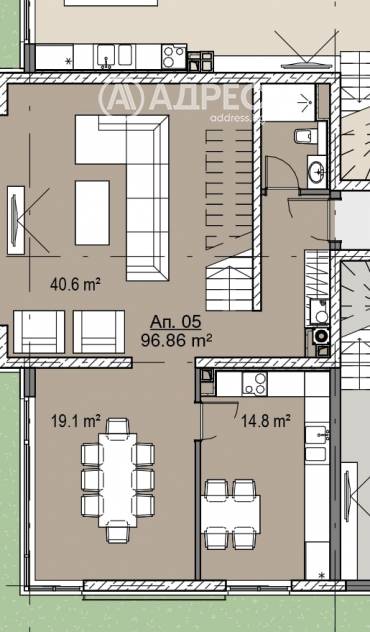 Многостаен апартамент, София, Кръстова вада, 657024, Снимка 2