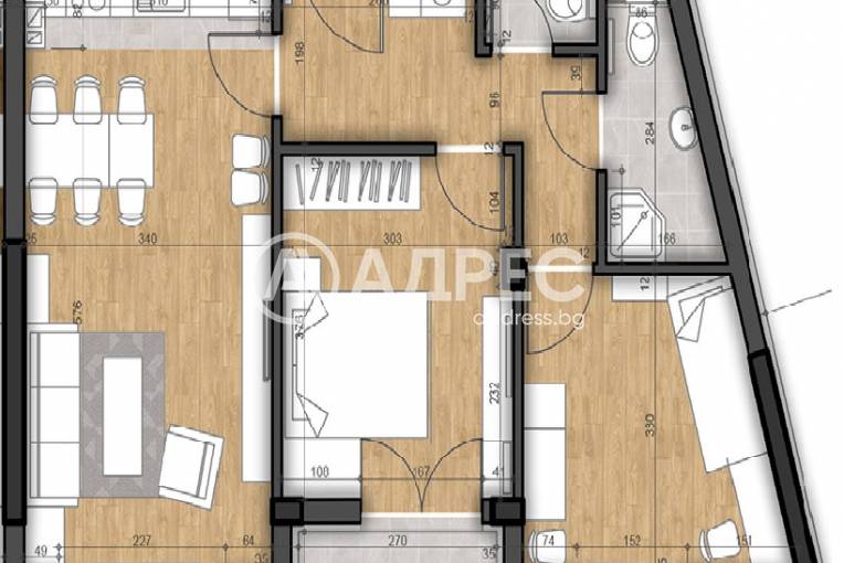 Тристаен апартамент, София, Левски В, 652025, Снимка 2