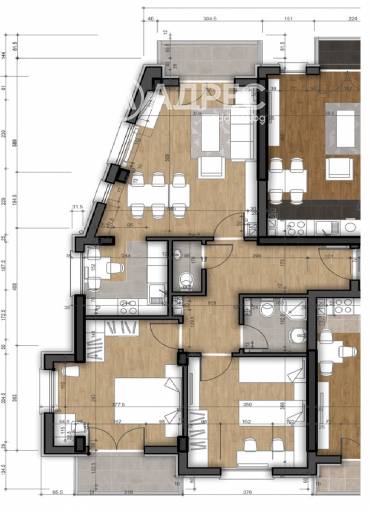 Тристаен апартамент, София, Левски В, 652027, Снимка 1