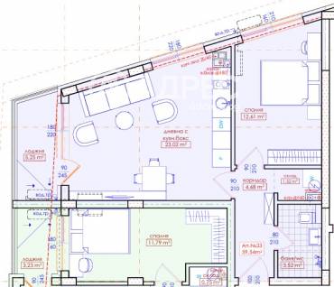 Двустаен апартамент, Бургас, Меден рудник - зона Д, 671027, Снимка 1
