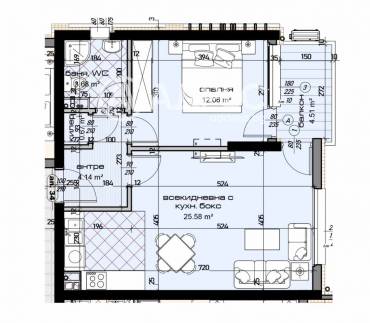 Двустаен апартамент, Варна, Младост 1, 674030, Снимка 1