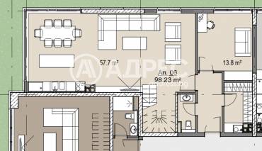 Многостаен апартамент, София, Кръстова вада, 657031, Снимка 1