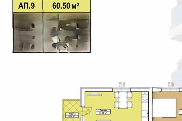 Двустаен апартамент, Благоевград, Освобождение, 672031, Снимка 4