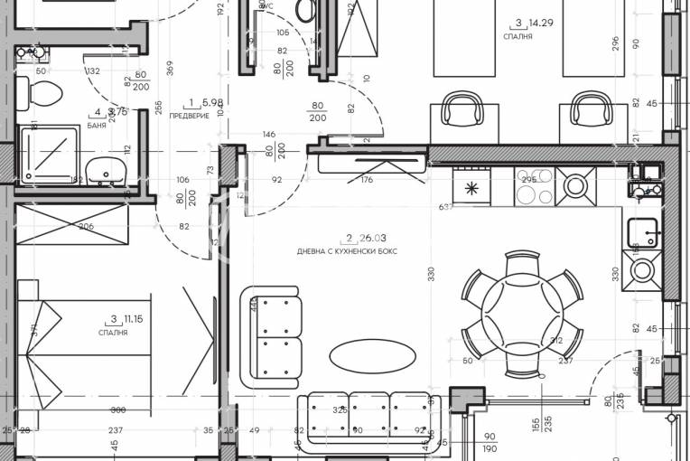 Тристаен апартамент, София, Малинова Долина, 669032, Снимка 2