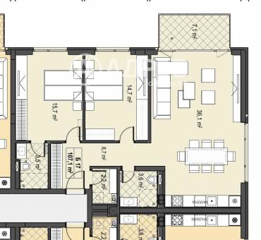 Тристаен апартамент, София, Бояна, 678032, Снимка 1