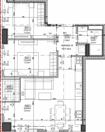 Двустаен апартамент, София, Център, 658033, Снимка 1