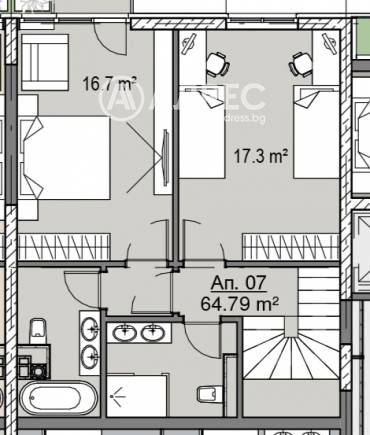 Тристаен апартамент, София, Кръстова вада, 657035, Снимка 2