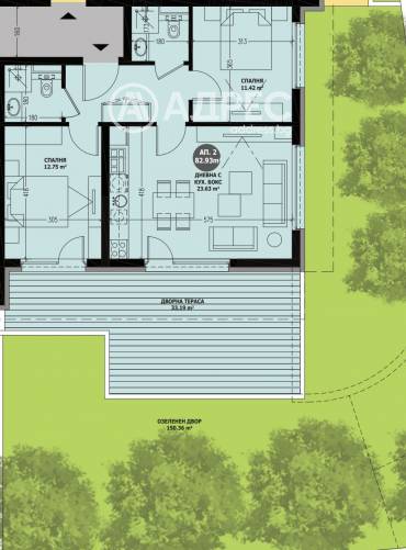 Тристаен апартамент, София, Витоша, 663037, Снимка 1