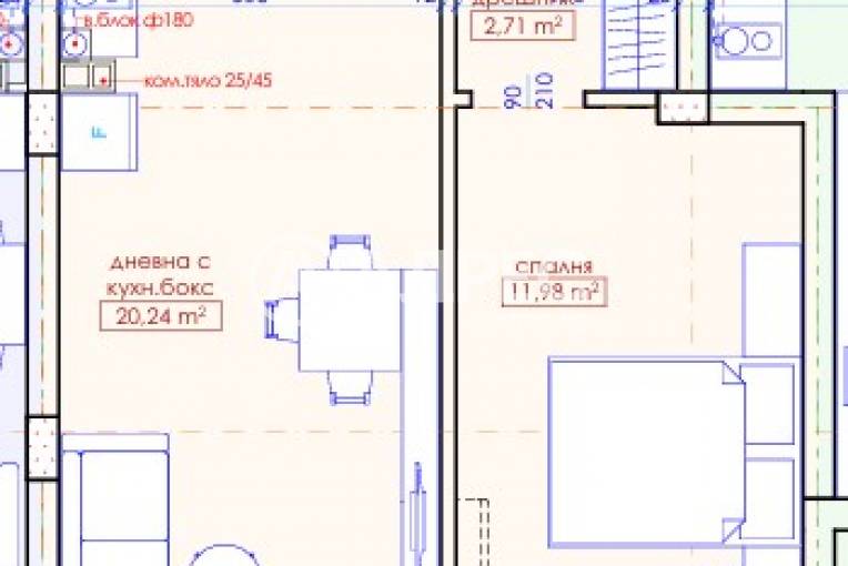 Двустаен апартамент, Бургас, Меден рудник - зона Д, 671037, Снимка 4