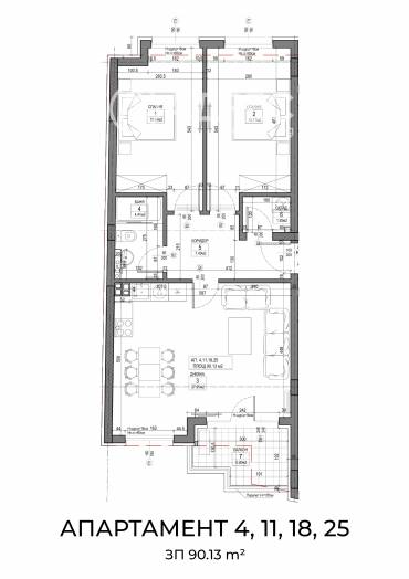 Тристаен апартамент, София, Овча купел 2, 691037, Снимка 2