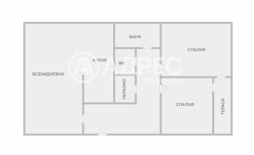 Тристаен апартамент, Варна, Спортна зала, 676038, Снимка 1