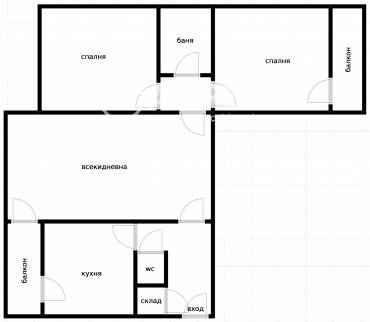 Тристаен апартамент, София, Люлин 7, 688038, Снимка 1