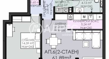 Двустаен апартамент, София, Овча купел 1, 698038, Снимка 4