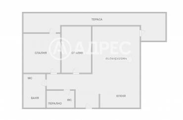 Тристаен апартамент, Варна, Чайка, 678042, Снимка 1