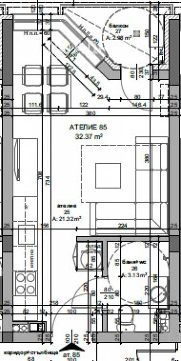 Едностаен апартамент, Поморие, местност Палеокастро, 681042, Снимка 1