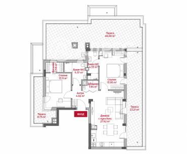 Тристаен апартамент, София, Манастирски ливади - изток, 672043, Снимка 1