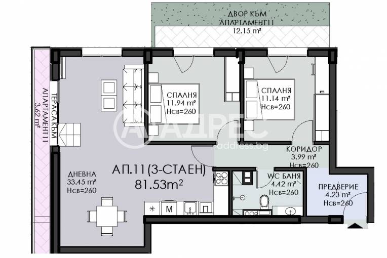 Тристаен апартамент, София, Овча купел 1, 698043, Снимка 5