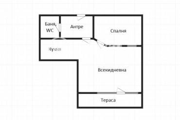 Двустаен апартамент, Бургас, Център, 672044, Снимка 1