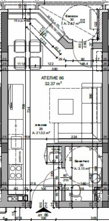 Едностаен апартамент, Поморие, местност Палеокастро, 681044, Снимка 1