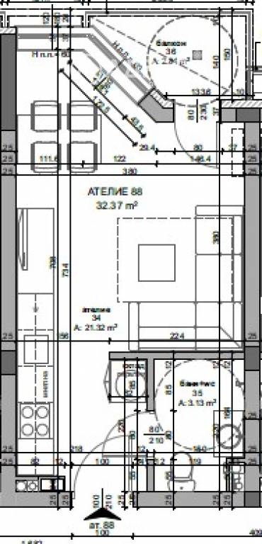 Едностаен апартамент, Поморие, местност Палеокастро, 681046, Снимка 1